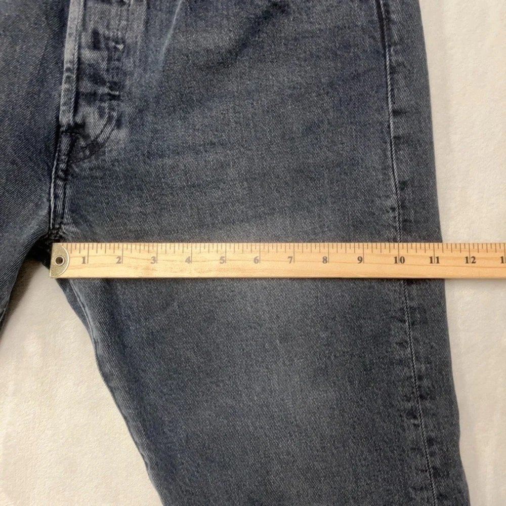 Levi's 501 Premium Jeans Men 32x30 (Fits 30x30) Gray Black Straight Vtg Style